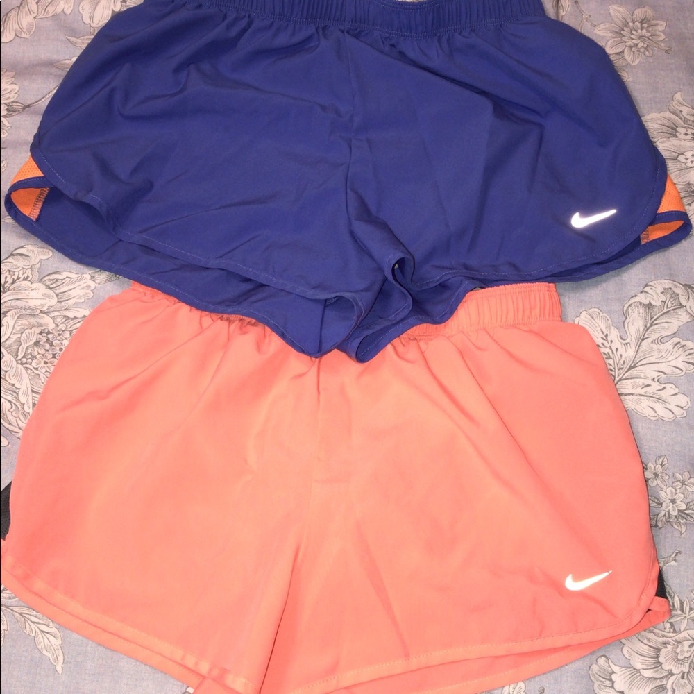 Blue and orange shorts! Size small